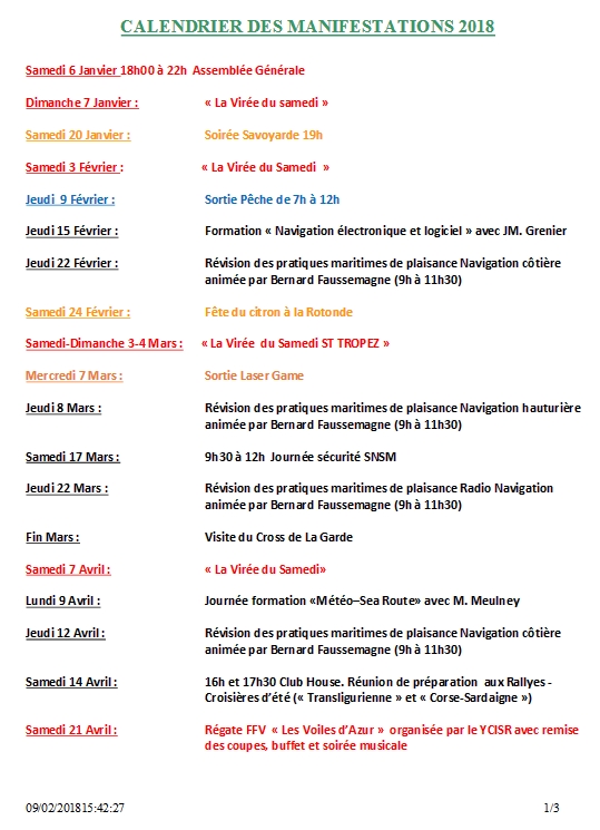 Calendrier 2018 7