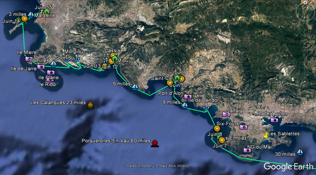 Les calanques toulon marseille